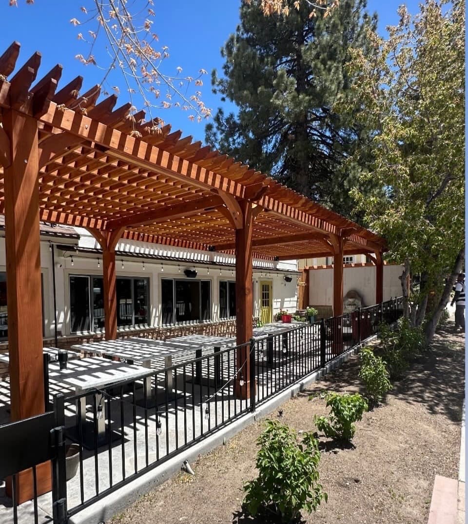 Custom Redwood Pergola